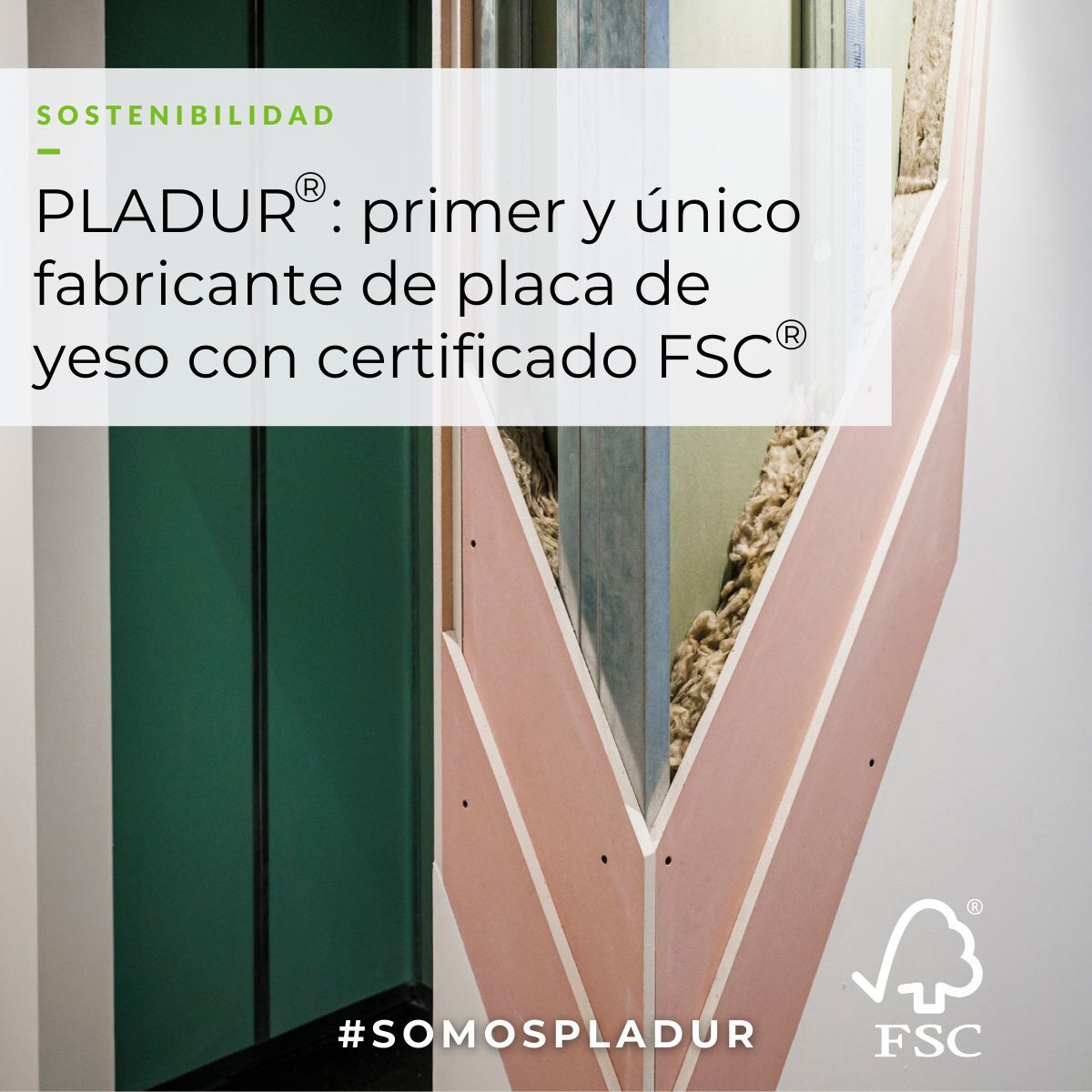 Pladur: Primer y único fabricante de placa de yeso con certificado FSC