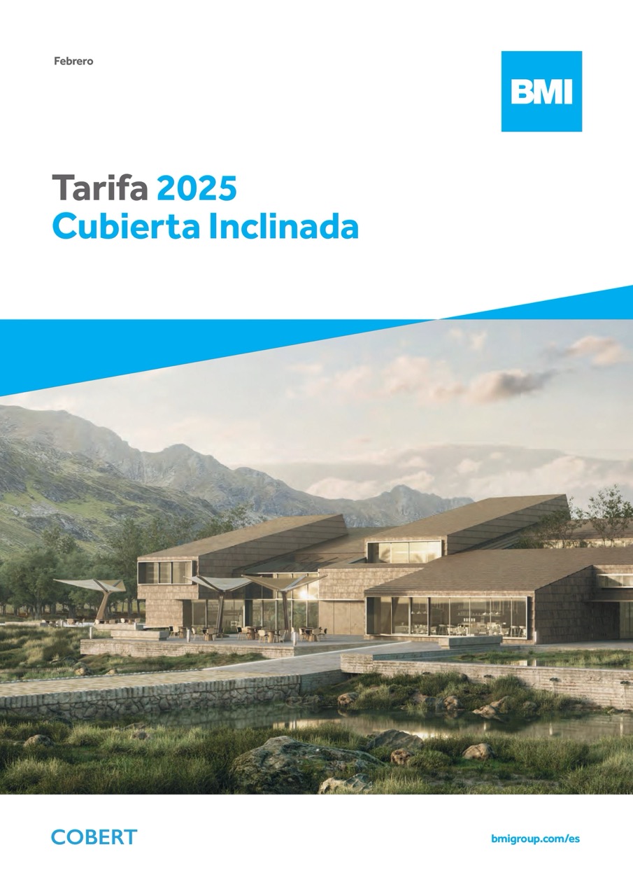 Chova. Tarifa de Precios 2023 Cubierta Inclinada